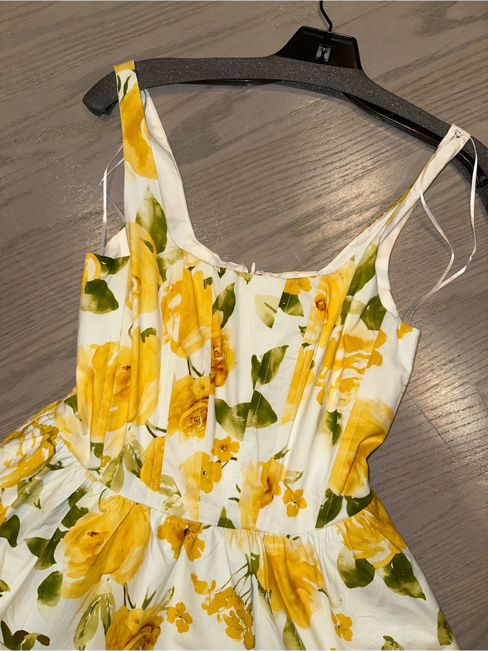 Jason Wu White Dress with Yellow Floral Print - Picture 3 of 7